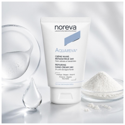Noreva Aquareva Korjaava Käsivoide 24H 50 ml