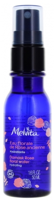 Melvita Bottiglia Spray di Acqua Floreale di Rosa Antica Biologica 50 ml