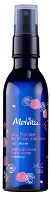 Melvita Bottiglia Spray di Acqua Floreale di Rosa Antica Biologica 100 ml