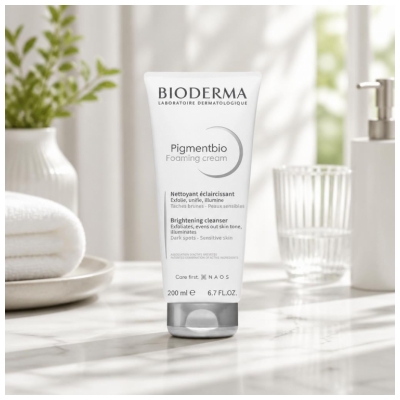 Bioderma Pigmentbio Lystergivande Rengöring för Mörka Fläckar 200 ml