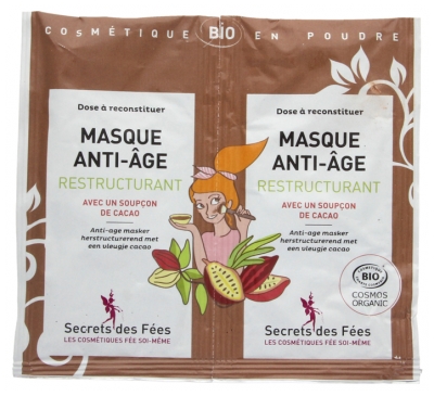 Secrets des Fées Masque Anti-Âge Restructurant Bio 2 x 4,5 g
