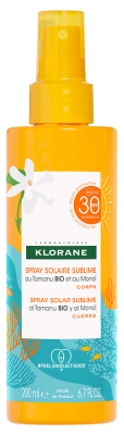 Klorane Spray Solar Sublime with Organic Tamanu and Monoï SPF50 200ml