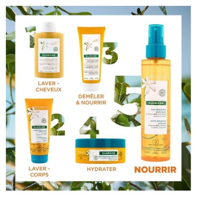 Klorane Huile Réparatrice Après-Soleil au Tamanu Bio et Monoï 150 ml