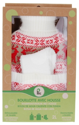 Plic Care Hot Water Bottle with Cover 2L + Socks