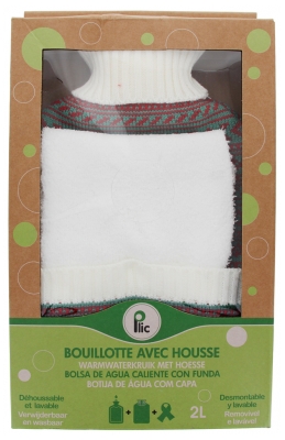 Plic Care Hot Water Bottle With Cover 2L + Scarf