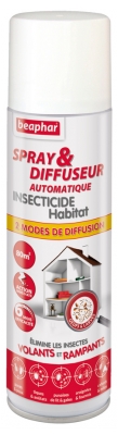Beaphar Spray & Diffuseur Automatique Insecticide Habitat 250 ml