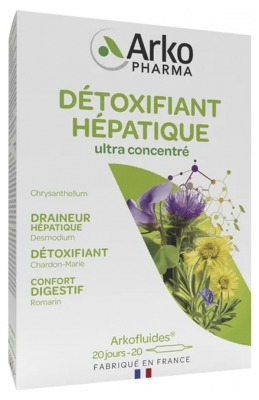 Arkopharma Arkofluide Detoxifiant Hepatic 20 Fiole