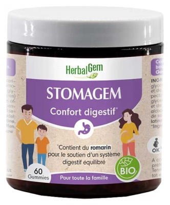 HerbalGem Stomagem Økologisk 60 Gummier