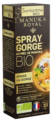 Santarome Manuka Honey Throat Spray Organic 20 ml