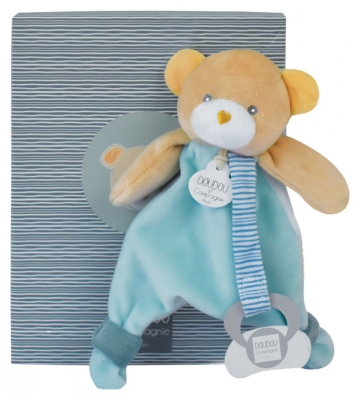 Doudou et Compagnie Maé the Bear Cuddly Toy Pacifier Clip