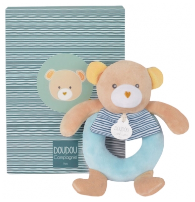 Doudou et Compagnie Maé the Bear Cuddly Toy Rattle
