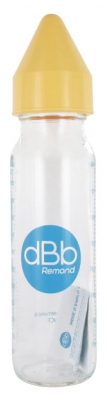 dBb Remond Baby Bottle Regul'Air Anti-Colic in Glass 0-4 Months 240ml - Colour: Caramel