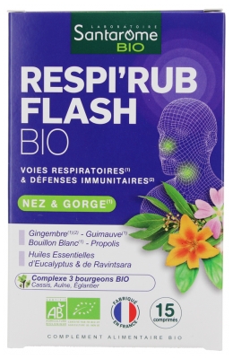 Respi'Rub Flash Bio 15 Comprimidos
