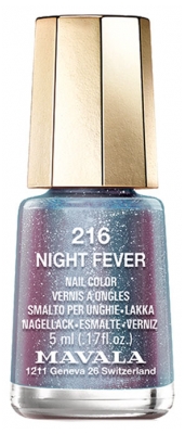 Mavala Mini Color Glitter Nail Polish 5ml - Colour: 216 Night Fever