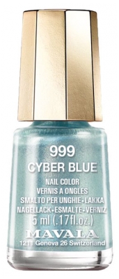 Mavala Mini Color Glitter Nail Polish 5ml - Colour: 999 Cyber Blue