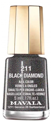 Mavala Mini Color Vernis à Ongles Glitter 5 ml - Colore: 211 Diamante Nero