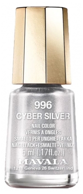 Mavala Mini Color Glitter Nail Polish 5ml - Colour: 996 Cyber Silver