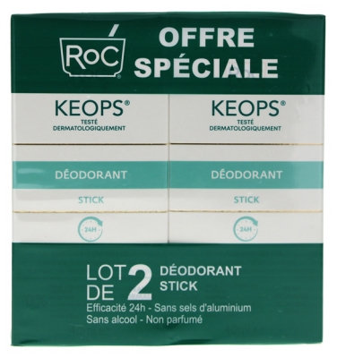 RoC Keops Déodorant Stick Lot de 2 x 40 ml