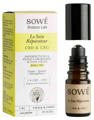 Sowé atkuriamoji priemonė nuo netobulumų su rutuliniu aplikatoriumi 5 ml