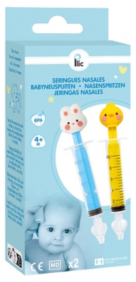 Plic Care Nasal Syringes 4 Months and + 2 Syringes - Model: Rabbit and Chick