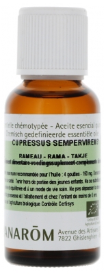 Pranarôm Essential Oil Cypress Evergreen (Cupressus Sempervirens) Bio 30 ml