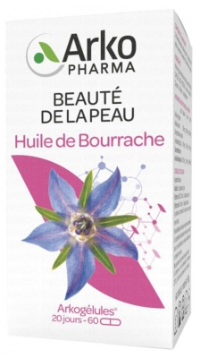 Arkopharma Arkogélules Borage eļļa 60 kapsulas