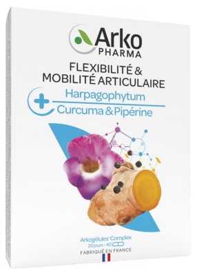 Arkopharma Arkogélules Kompleks Fleksibilitet og Ledmobilitet 40 Kapsler
