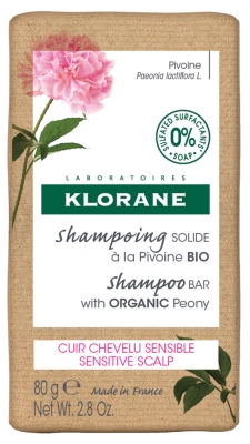 Klorane Shampoing Solide à la Pivoine Bio 80 g