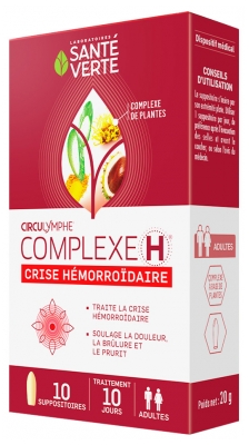 Santé Verte Circulymph H 10 Complex Suppositorien