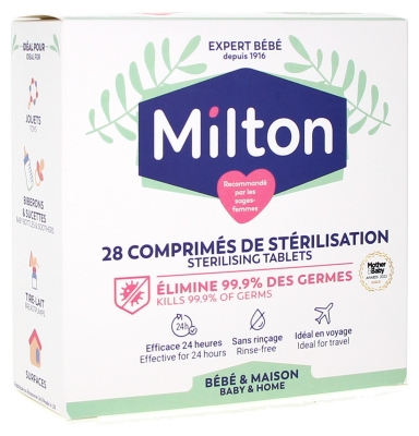 Milton 28 Comprimés de Stérilisation
