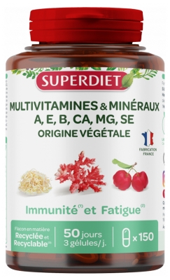 Superdiet Multivitaminai Mineralai 150 Kapsulių