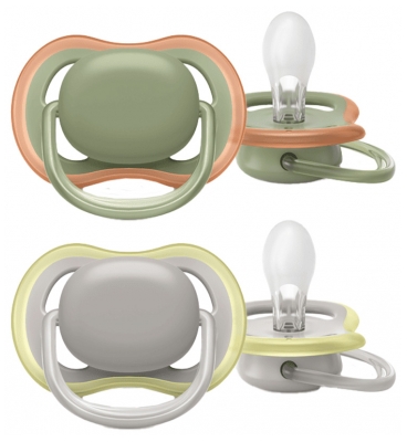 Avent Ultra Air 2 Silicon Orthodontic Soothers 6-18 Months