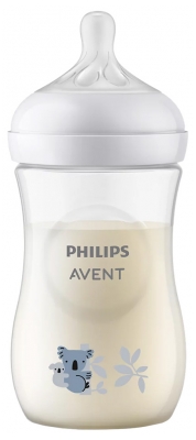 Avent Natural Response Biberon avec Motif 260 ml 1 Mois et + - Modèle : Koala