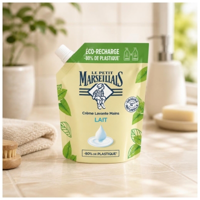 Le Petit Marseillais Handwaschcreme Milch Öko-Nachfüllpackung 250 ml