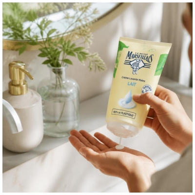 Le Petit Marseillais Handwaschcreme Milch Öko-Nachfüllpackung 250 ml