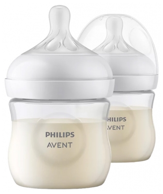 Avent Natural Response 2 Baby Bottles 125ml 0 Months and +