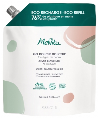 Melvita Eco-Refill Organiczny Delikatny żel pod Prysznic 1 L