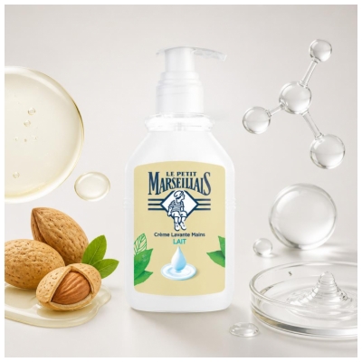 Le Petit Marseillais Cremă de Curățare pentru Mâini cu Lapte 300 ml