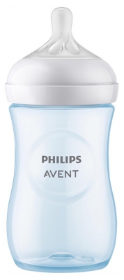 Avent Natural Response Baby Bottle 260ml 1 Month and + - Colour: Blue