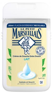 Le Petit Marseillais Crème de Douche Extra Douce Lait 250 ml