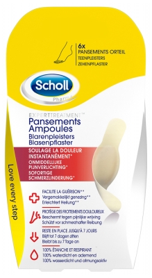 Scholl Pflaster Blasen Zehe Kleines Format 6 Pflaster