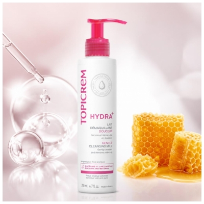 Lapte Demachiant Catifelare Topicrem HYDRA+ 200 ml
