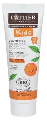 Cattier Kids Organic Toothpaste 7 Years Old + 50ml - Taste: Orange
