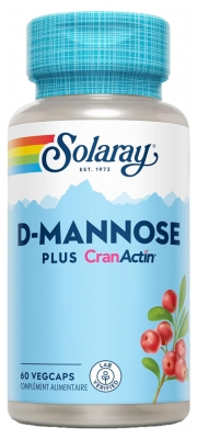 Solaray D-Mannose Plus CranActin 60 Capsules Végétales