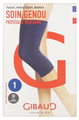 Gibaud Knee Care Blue Knee Sleeve - Size: Size 1