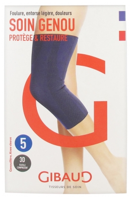 Gibaud Knee Care Blue Knee Sleeve - Size: Size 5
