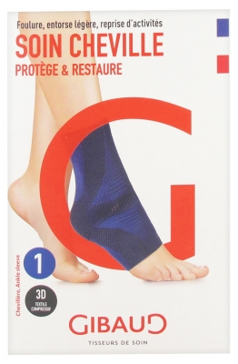 Gibaud Ankle Care Blue Ankle Brace - Size: Size 1