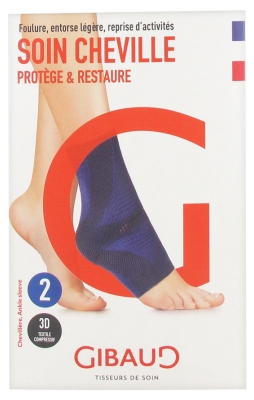 Gibaud Cuidado del Tobillo Azul de Tobillo - Tamaño: Talla 2