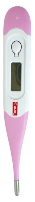 Torm Thermomètre Médical Electronique à Sonde Flexible - Couleur : Rose