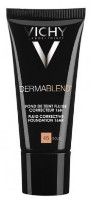 Vichy Dermablend Fluid Corrective Foundation 16HR 30ml - Colour: 45: Gold